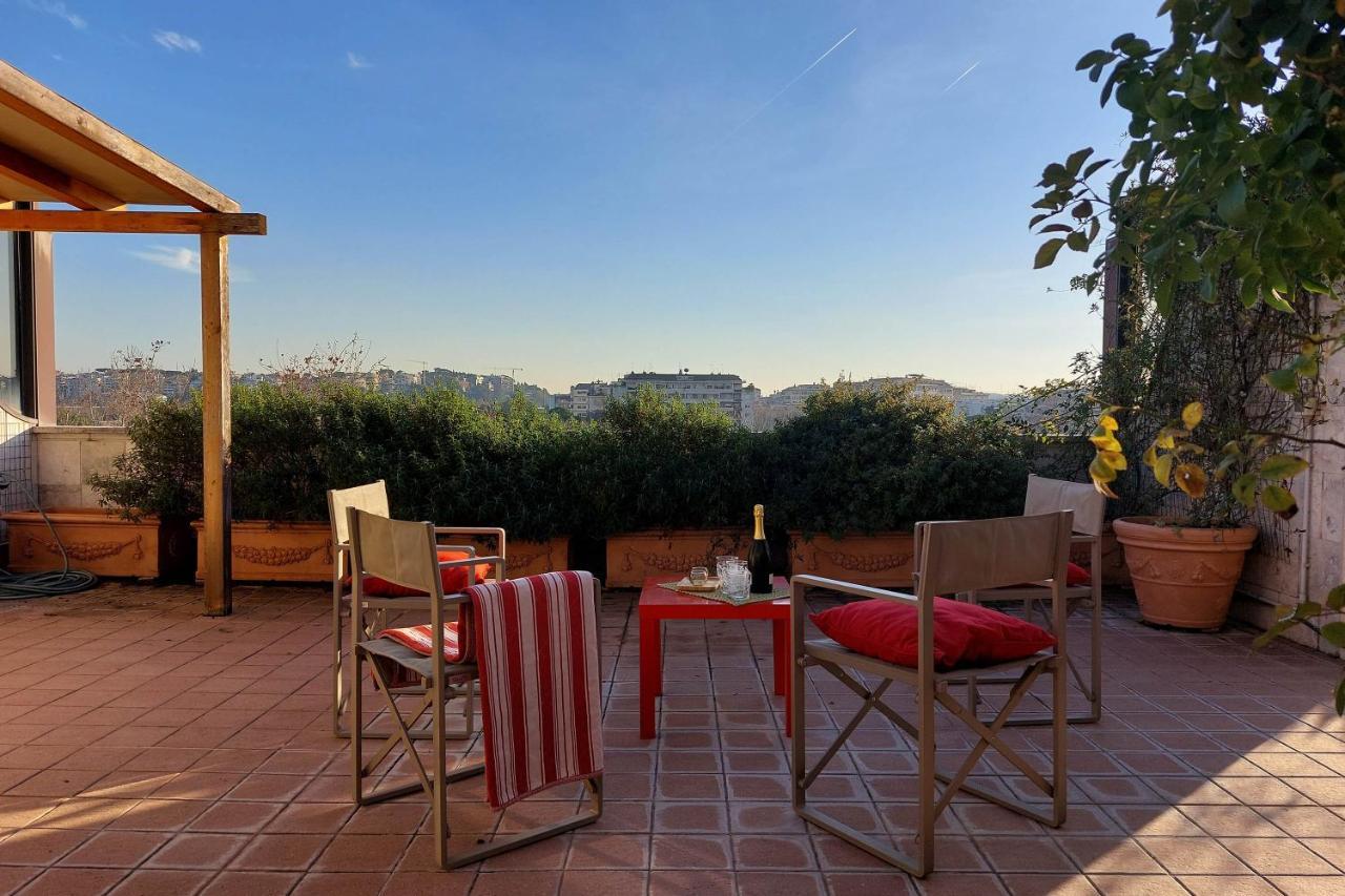 Ferienwohnung Beautiful Loft In Ponte Milvio With Terrace Rom Exterior foto